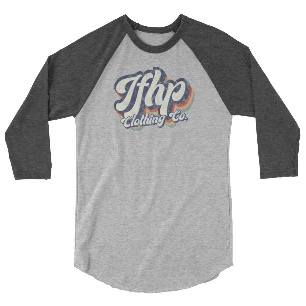 Vintage, Retro, & Fun T-Shirt Heather Grey-Heather Charcoal Front