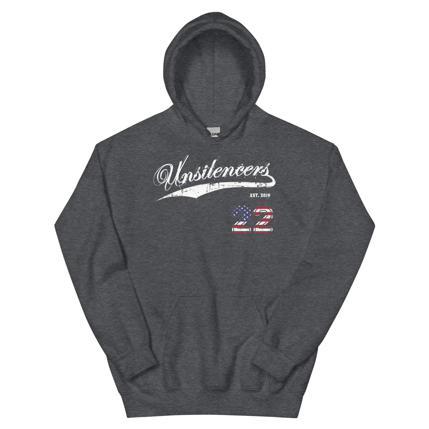 ENDING 22 Unsilencers Hoodie Dark Heather Front