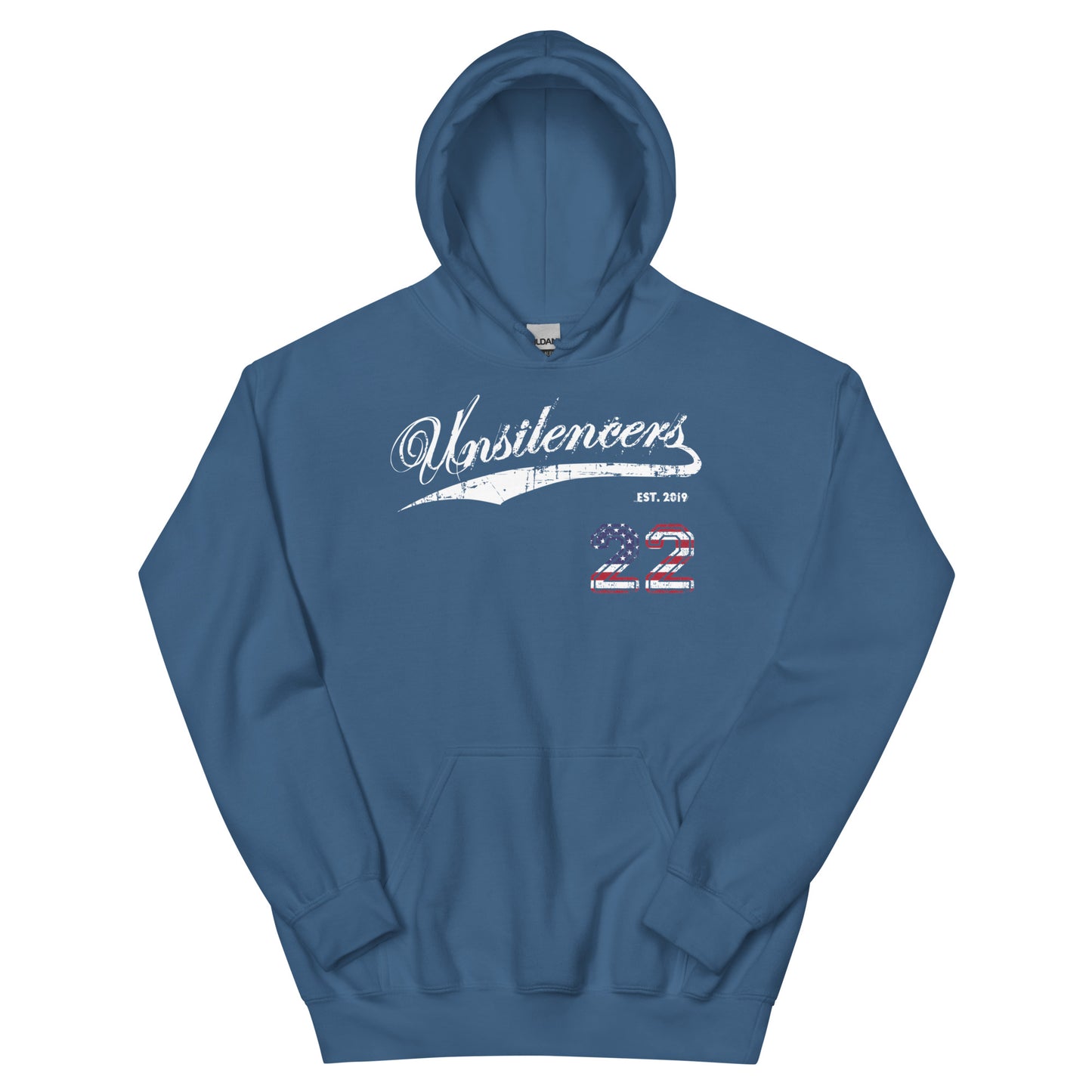 ENDING 22 Unsilencers Hoodie Indigo Blue Front