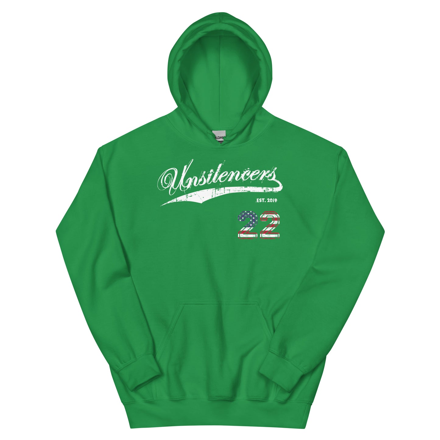 ENDING 22 Unsilencers Hoodie Irish Green Front