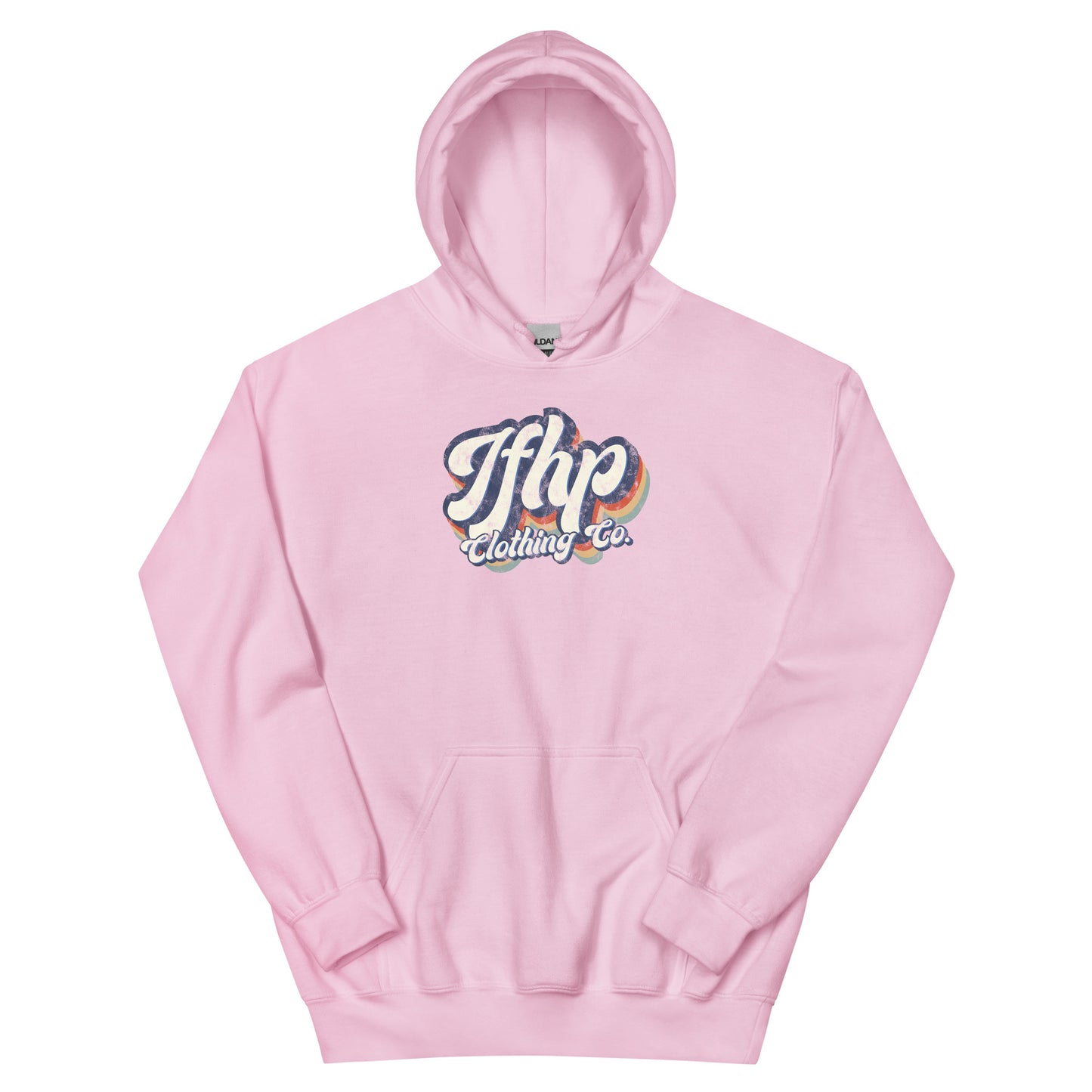 Vintage, Retro, & Fun Hoodie Light Pink Front