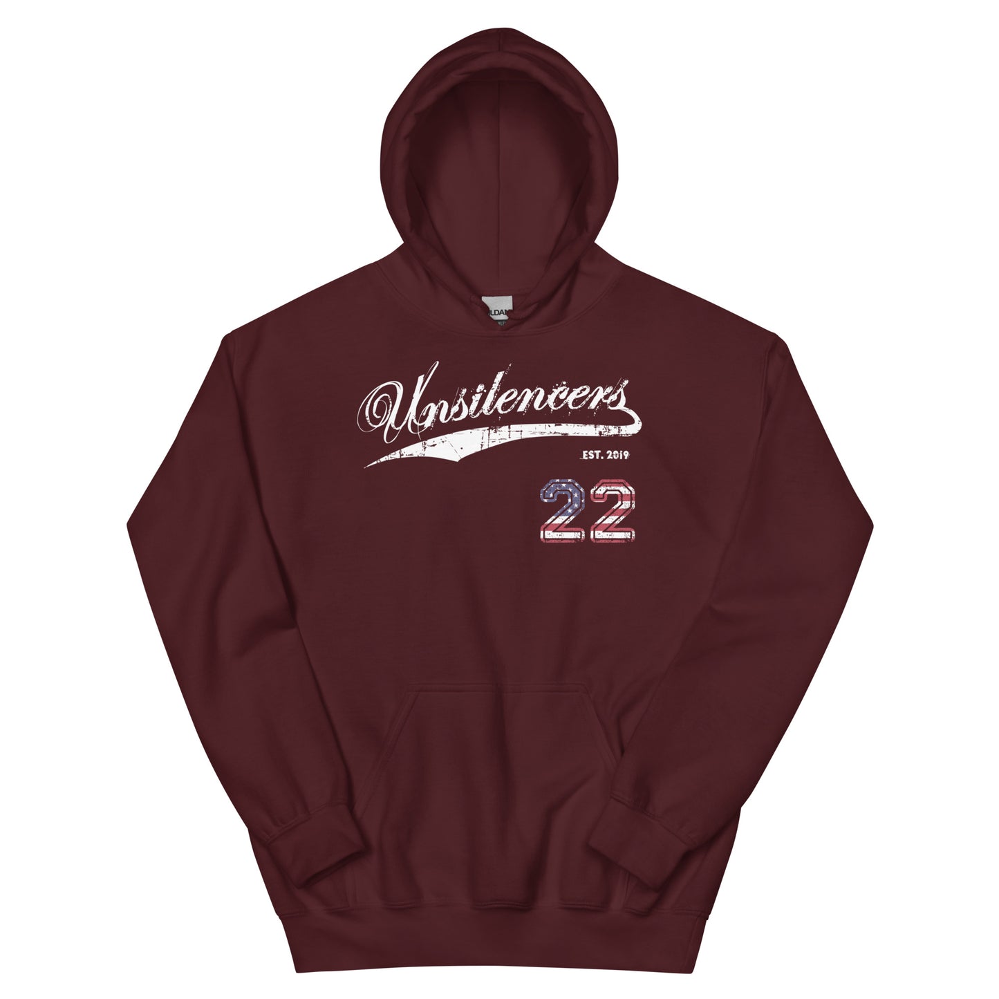 ENDING 22 Unsilencers Hoodie Maroon Front