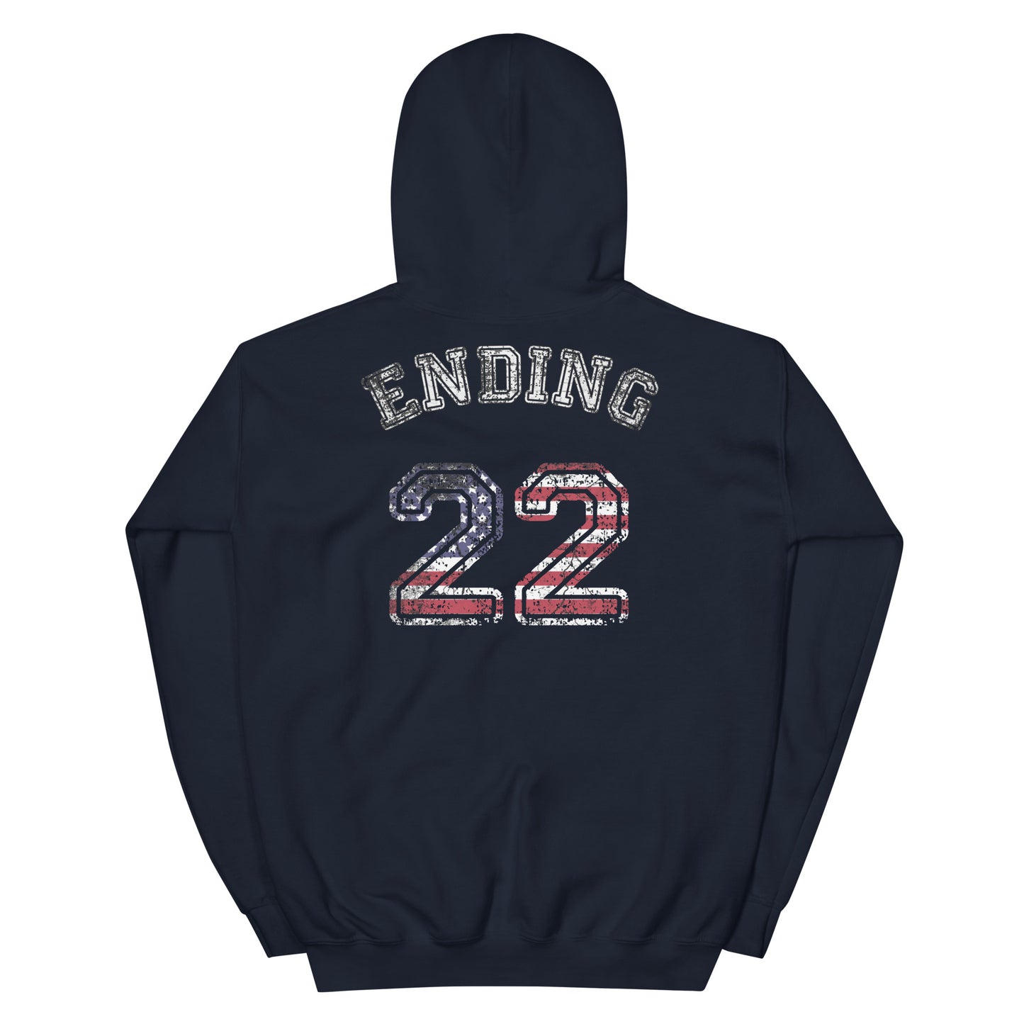 ENDING 22 Unsilencers Hoodie Navy Back