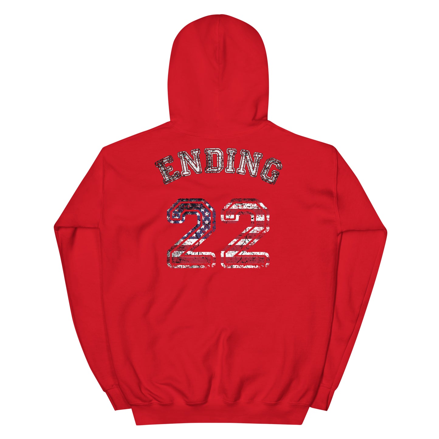 ENDING 22 Unsilencers Hoodie Red Back