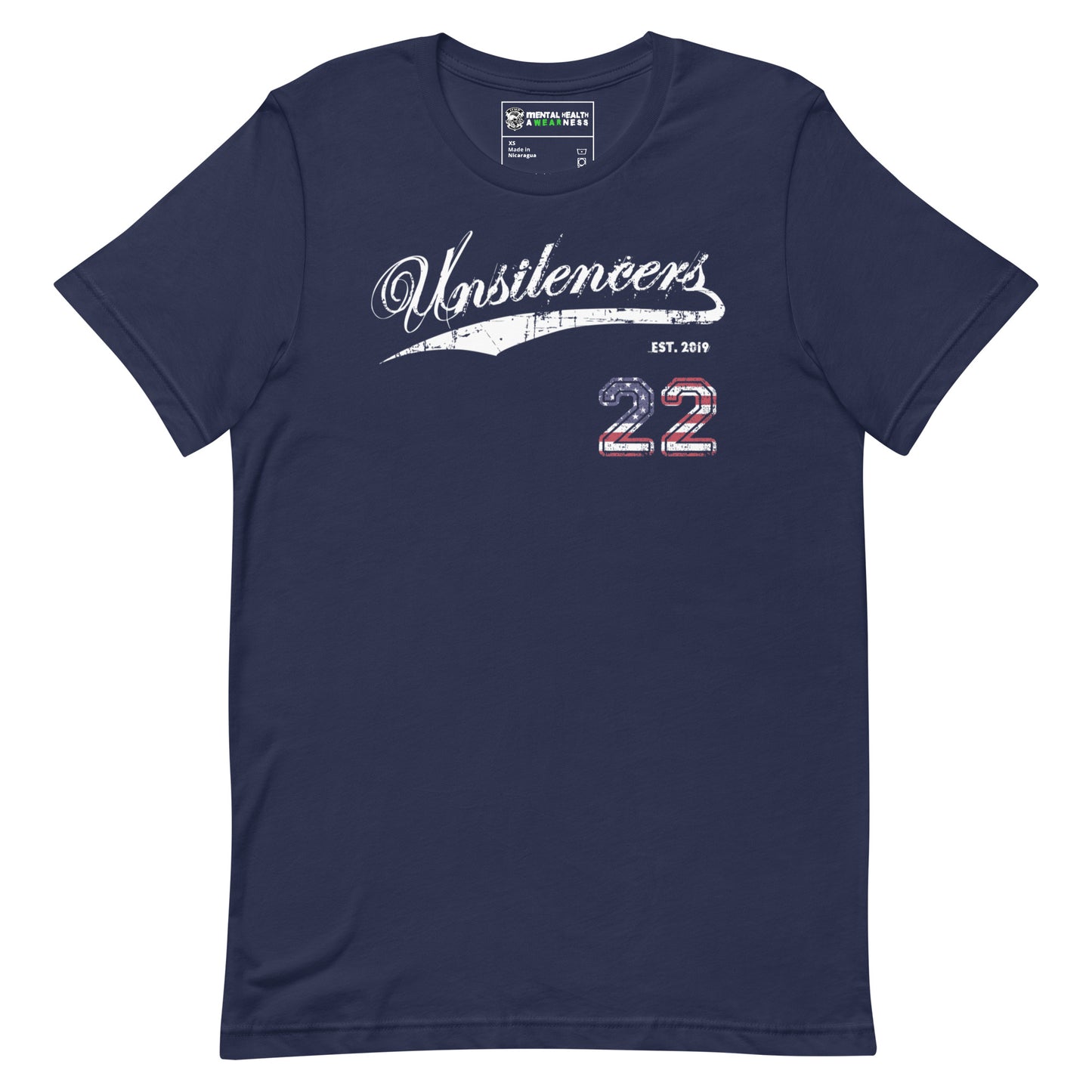 ENDING 22 Unsilencers T-Shirt Navy Front