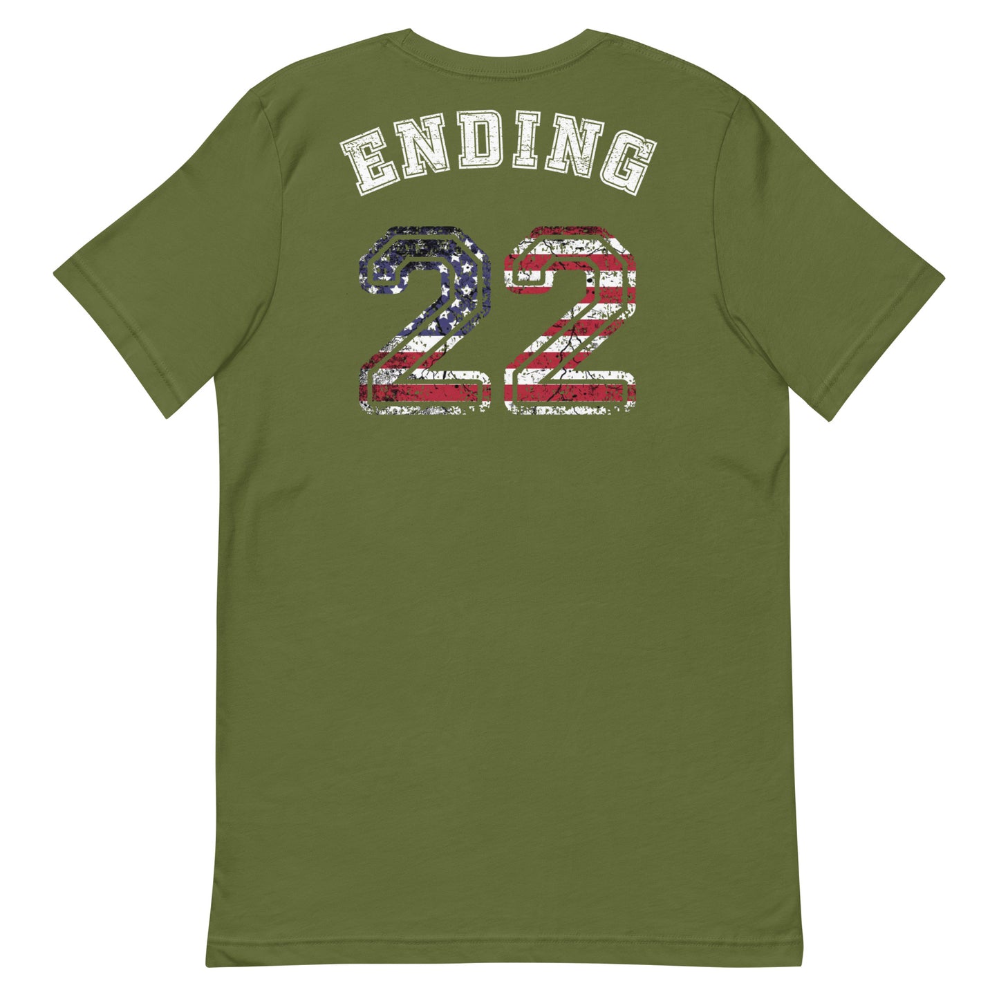 ENDING 22 Unsilencers T-Shirt Olive Back