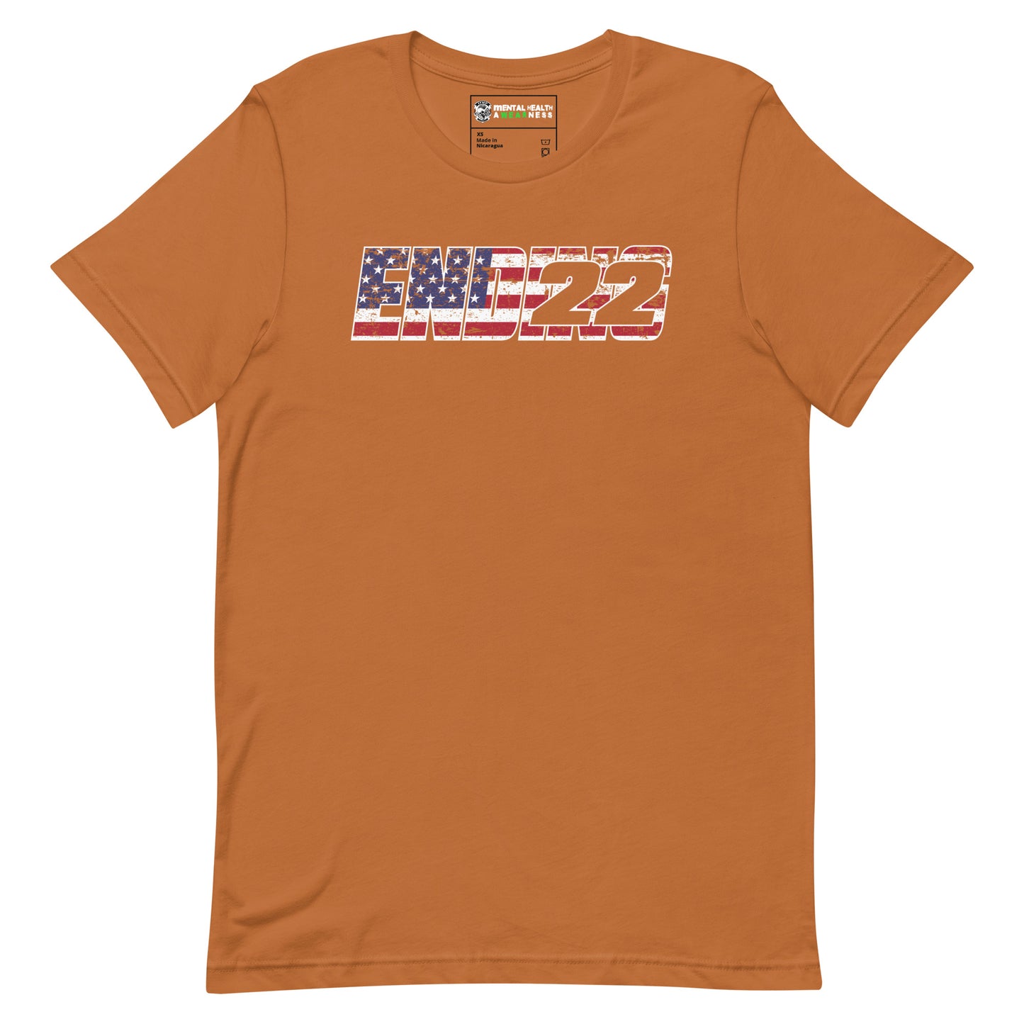 ENDING 22 US Flag Inlay Edition T-Shirt Toast Front