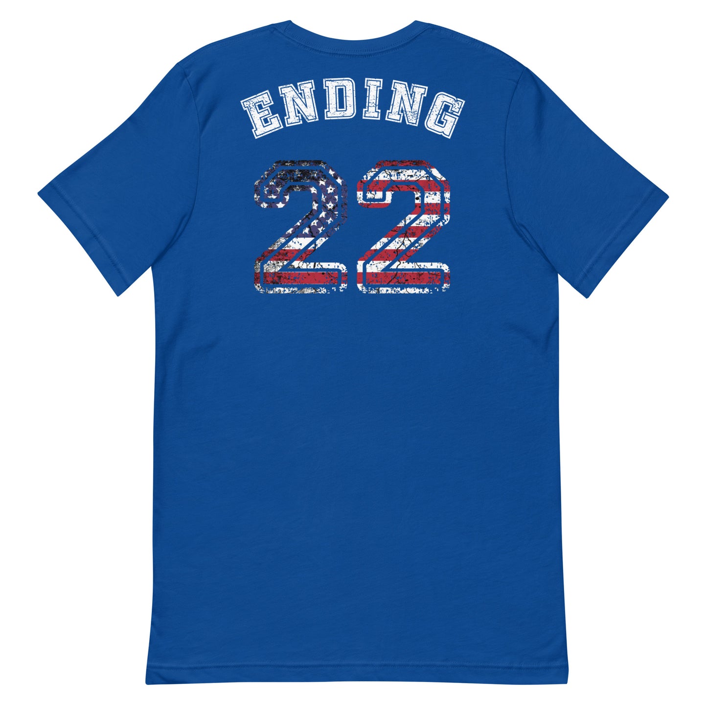 ENDING 22 Unsilencers T-Shirt True Royal Back