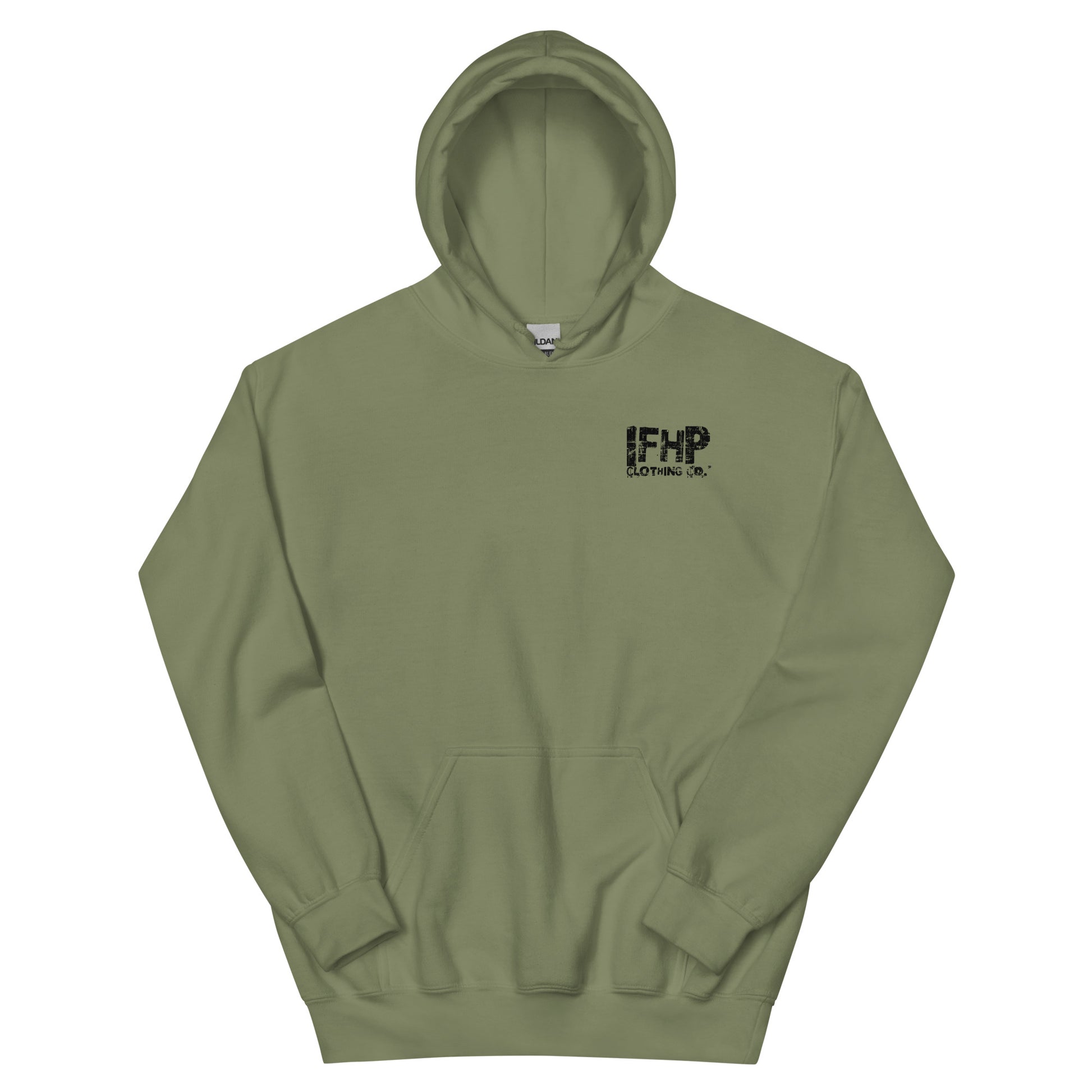 From The World Hoodie Military Green Front
