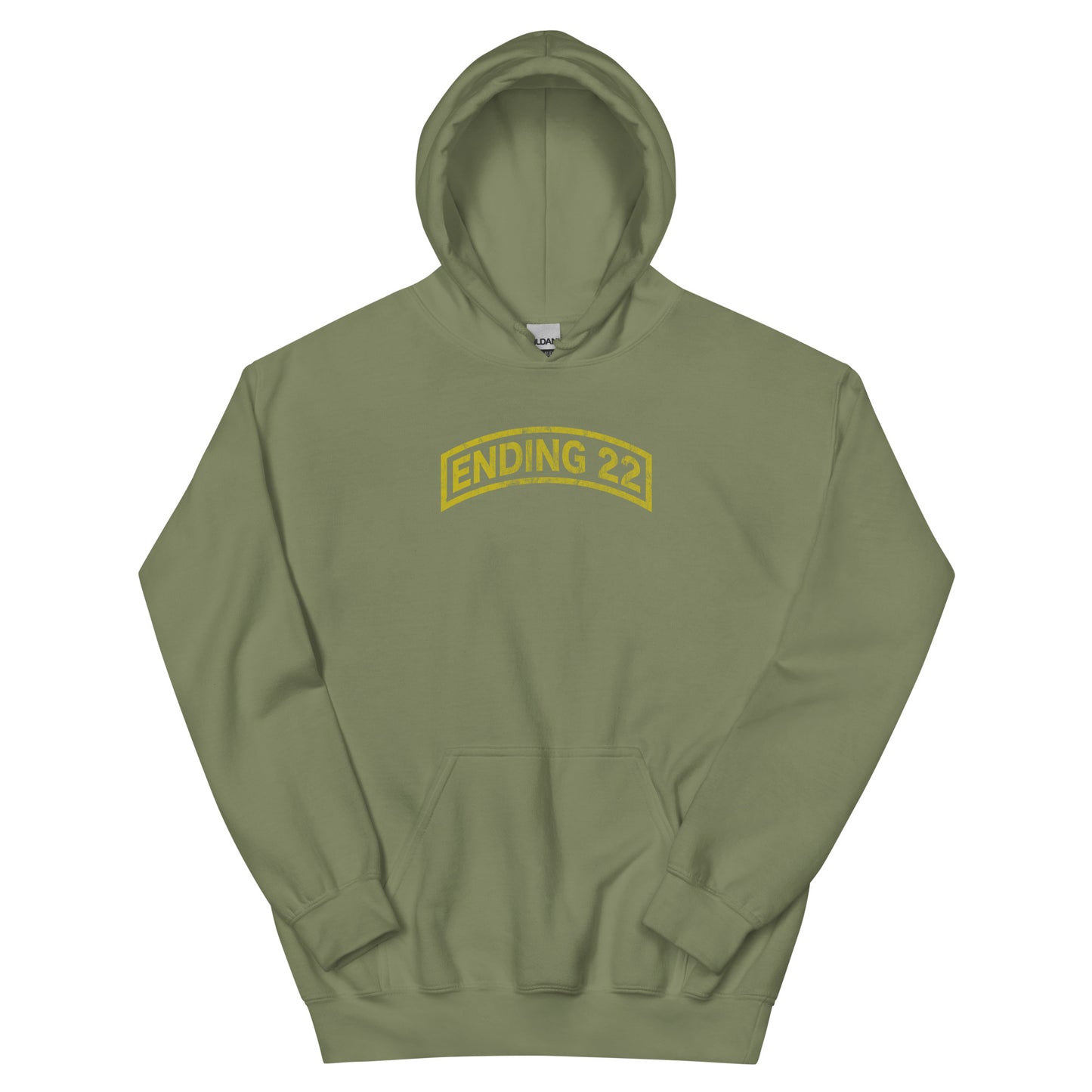 ENDING 22 US Army Ranger Tab Edition Hoodie Military Green Front