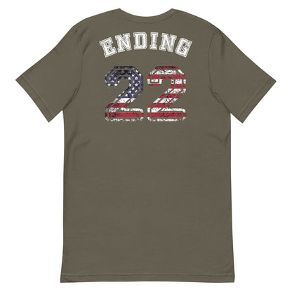 ENDING 22 Unsilencers T-Shirt Army Back