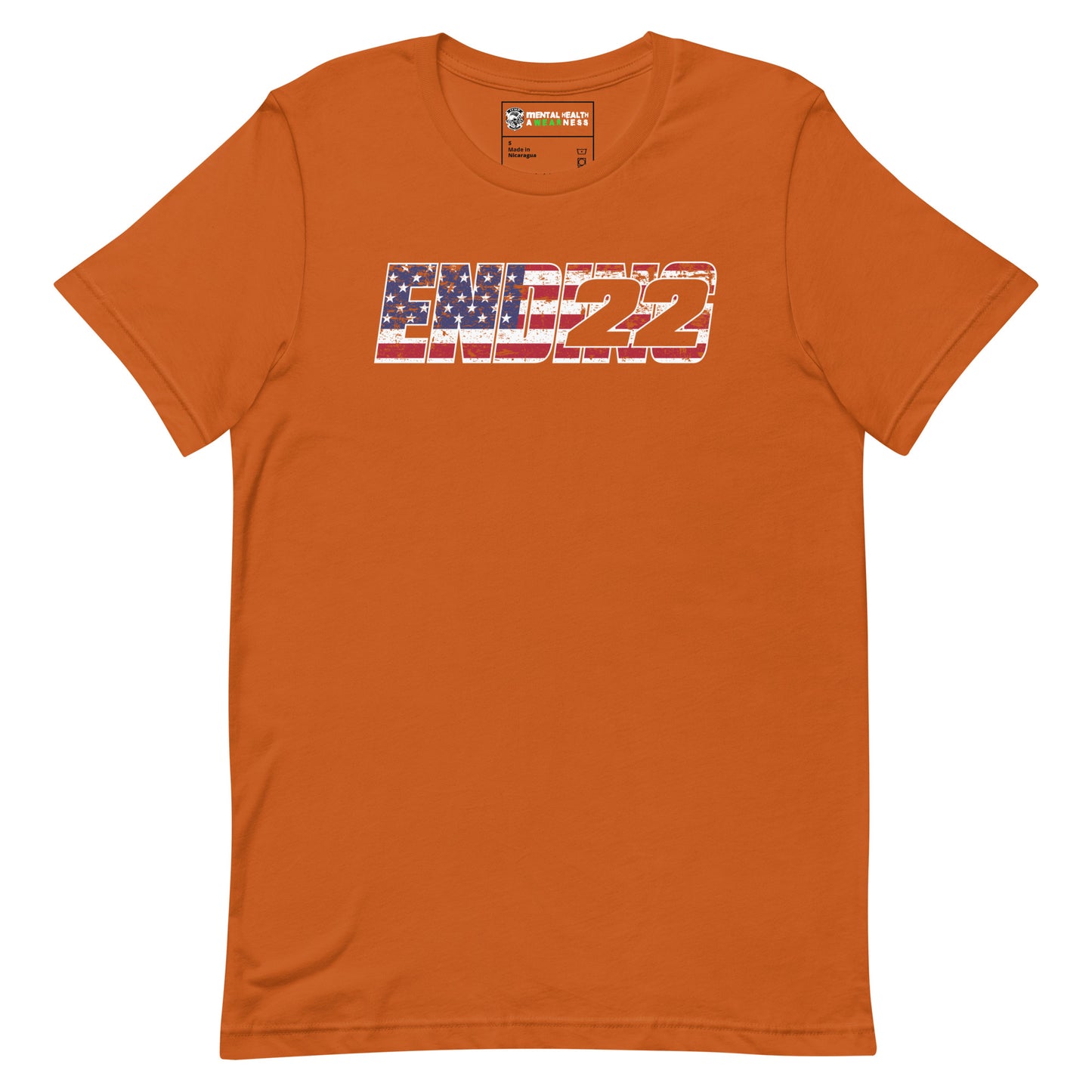 ENDING 22 US Flag Inlay Edition T-Shirt Autumn Front