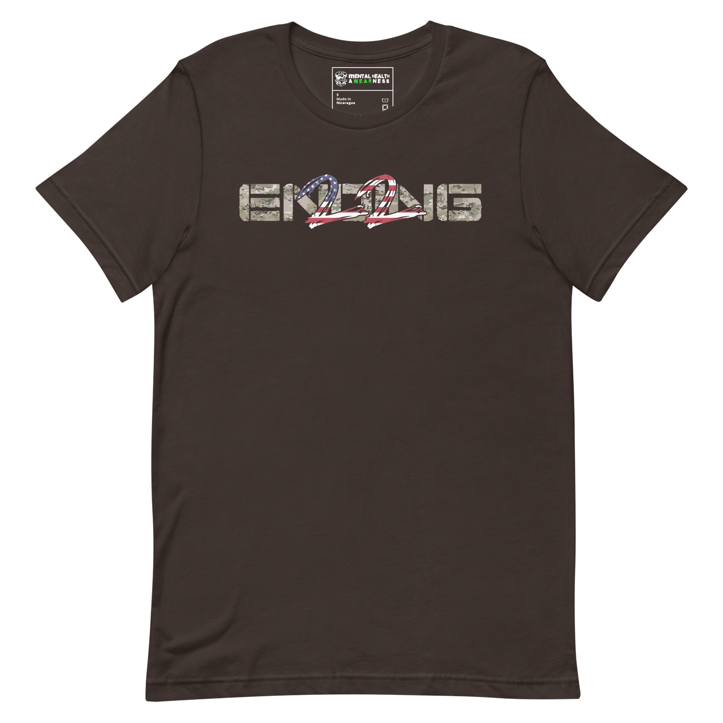 ENDING 22 Army "Grunt" Edition Brown T-Shirt Front
