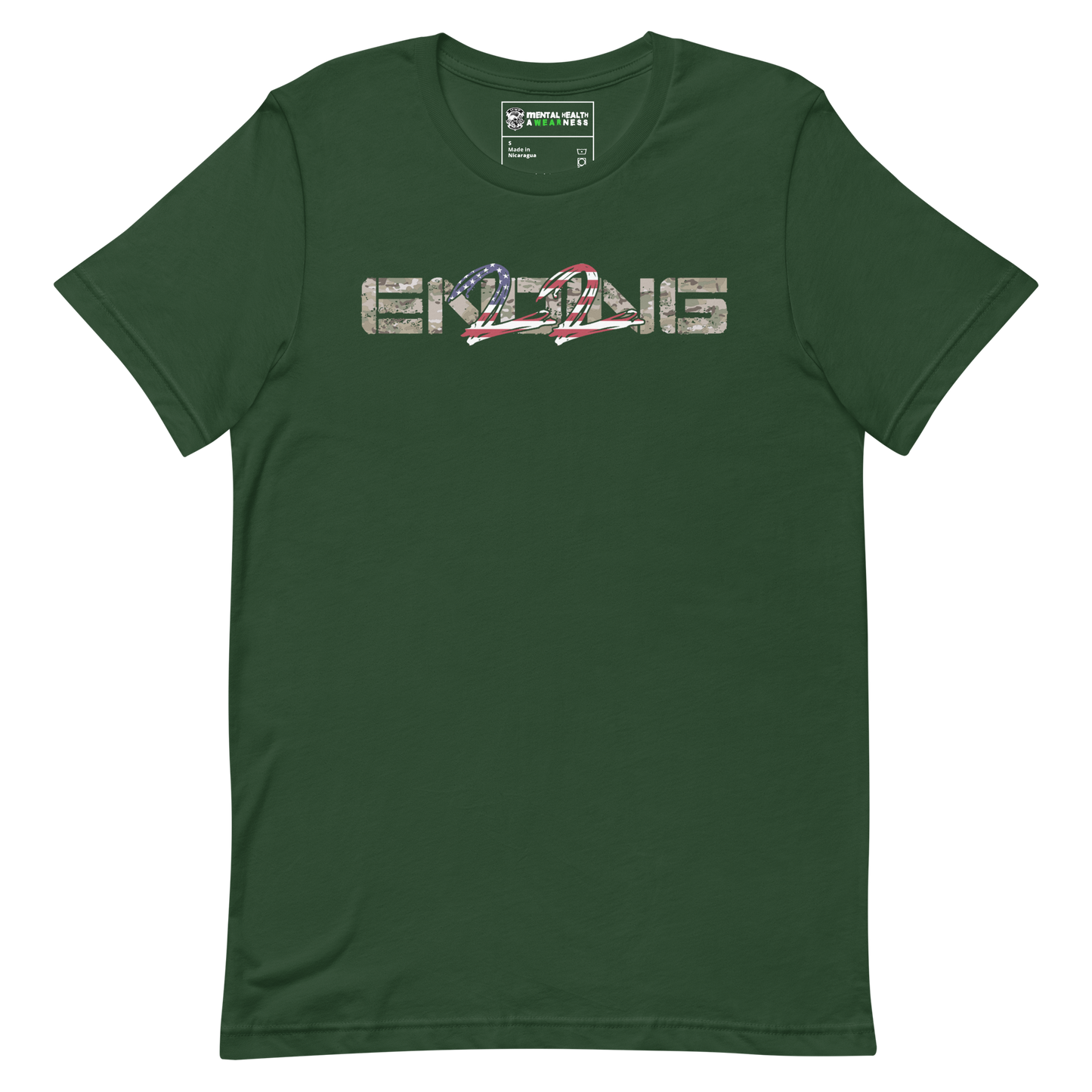 ENDING 22 Army "Grunt" Edition Forest T-Shirt Front