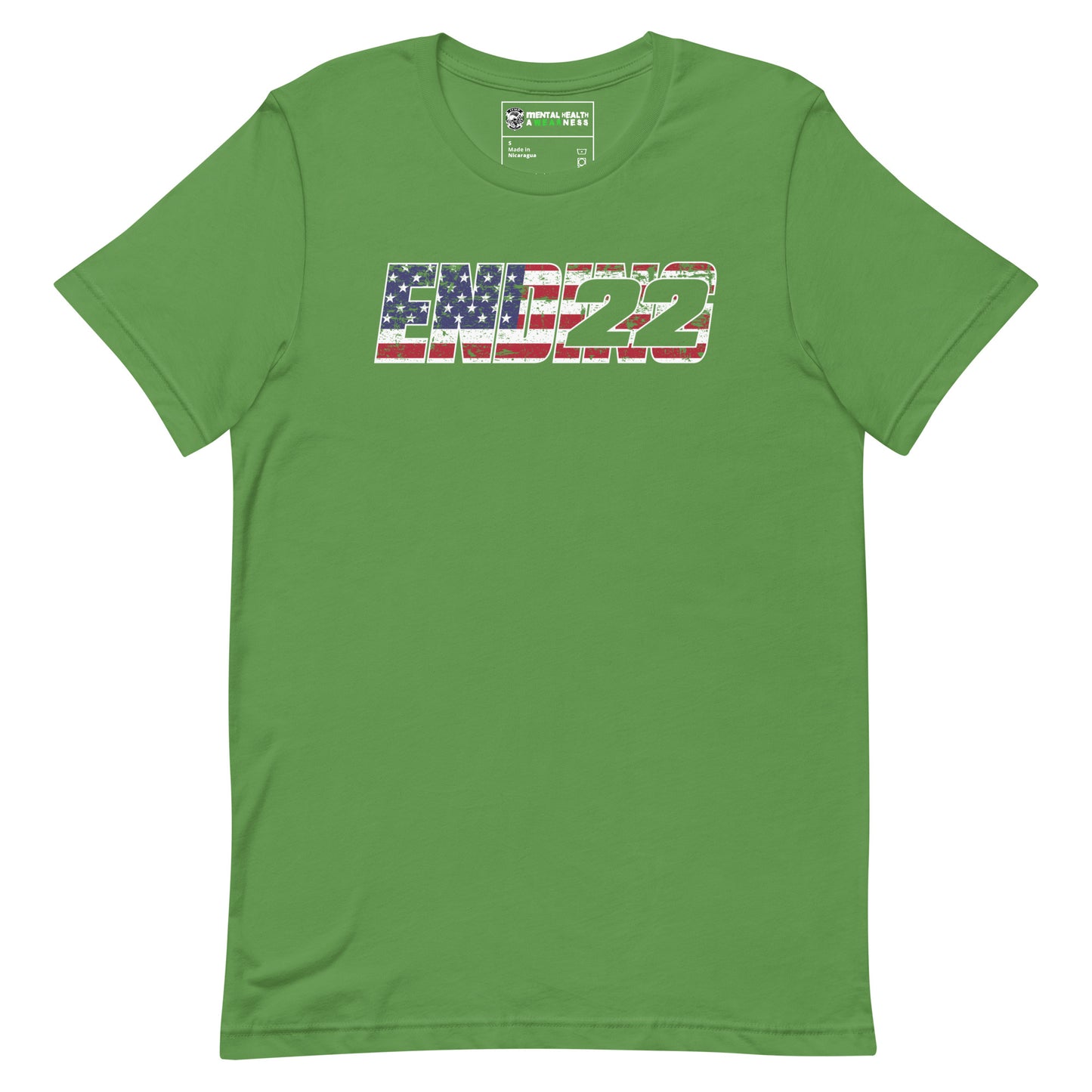 ENDING 22 US Flag Inlay Edition T-Shirt Leaf Front