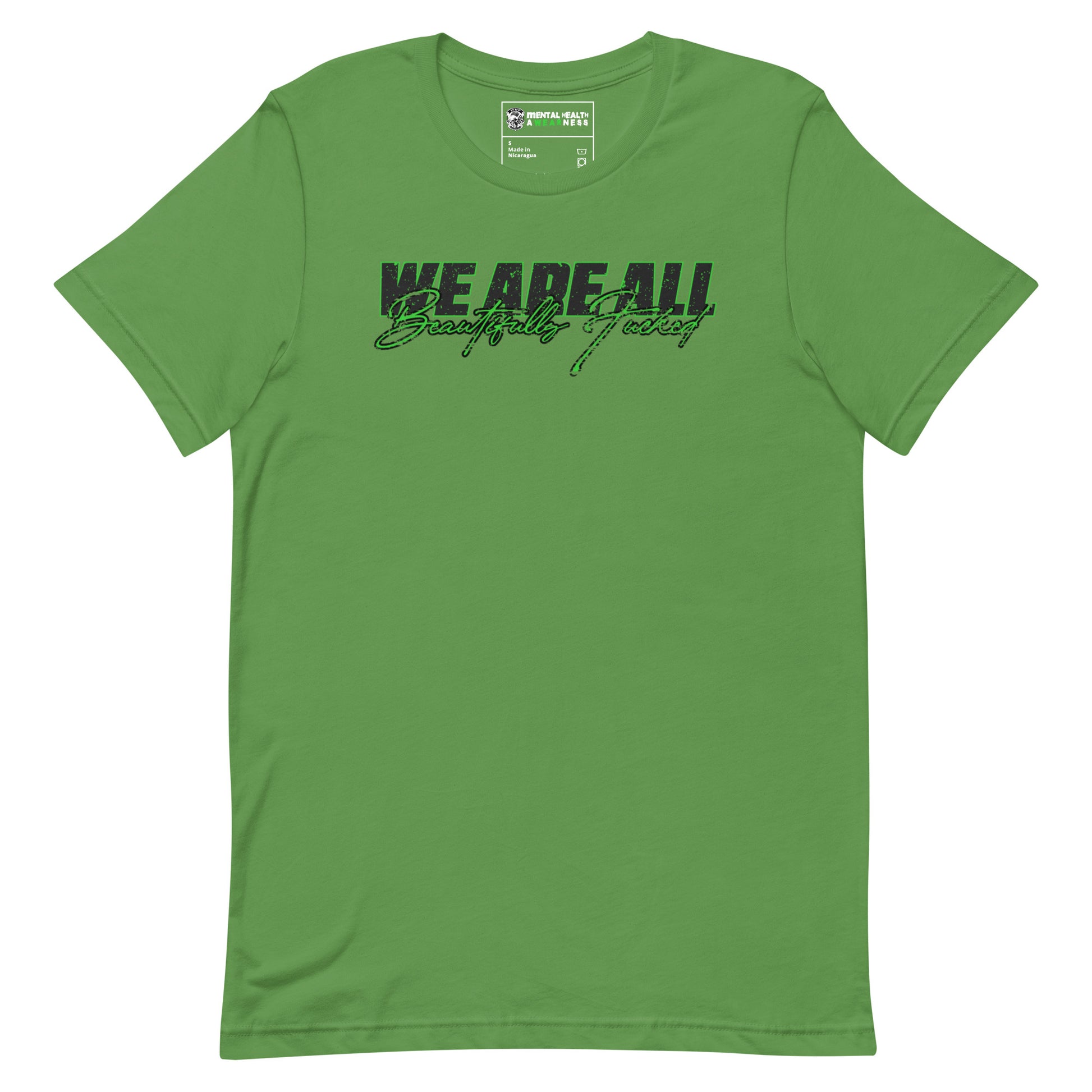 We Are All Beautifully F*cked T-Shirt Leaf Front