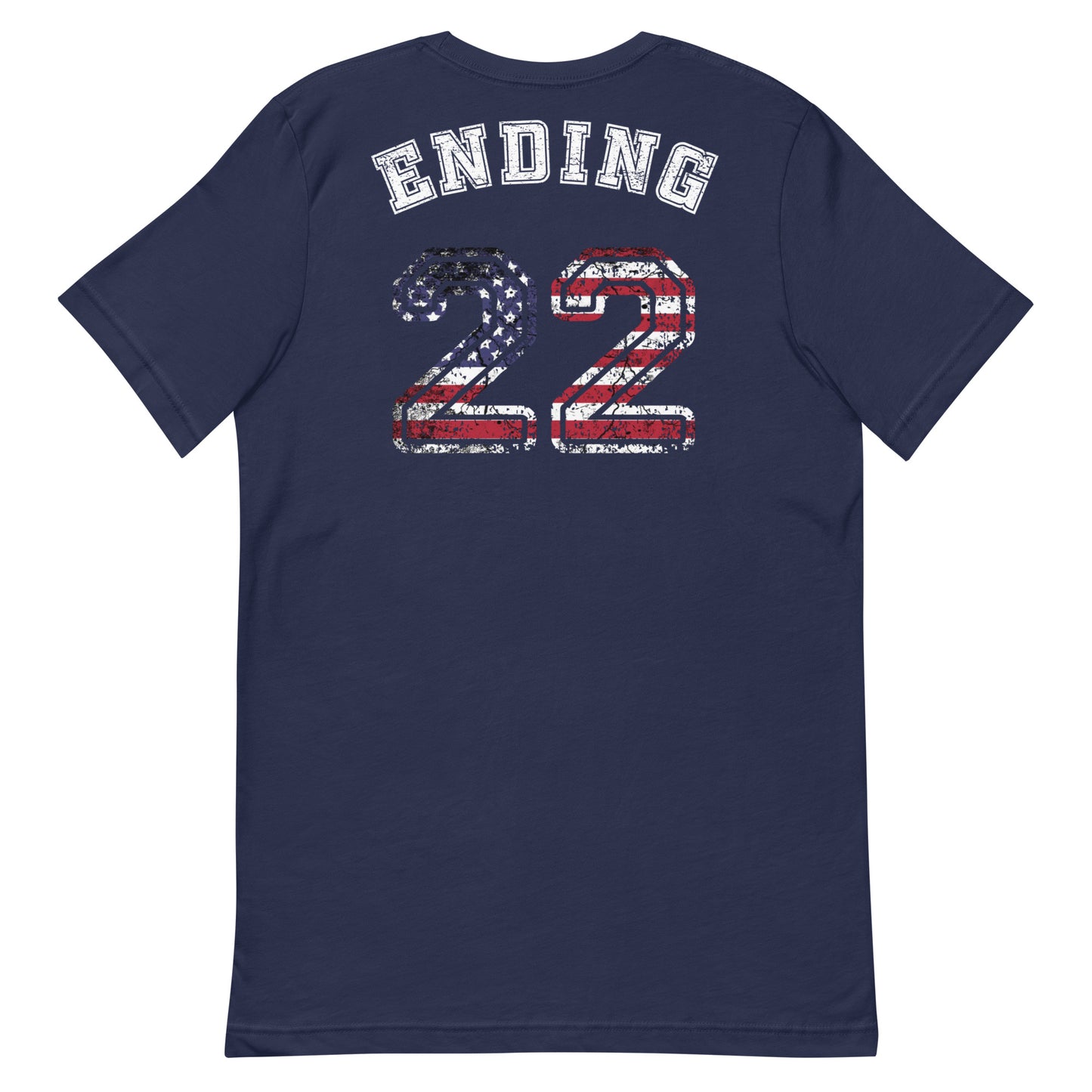 ENDING 22 Unsilencers T-Shirt Navy Back