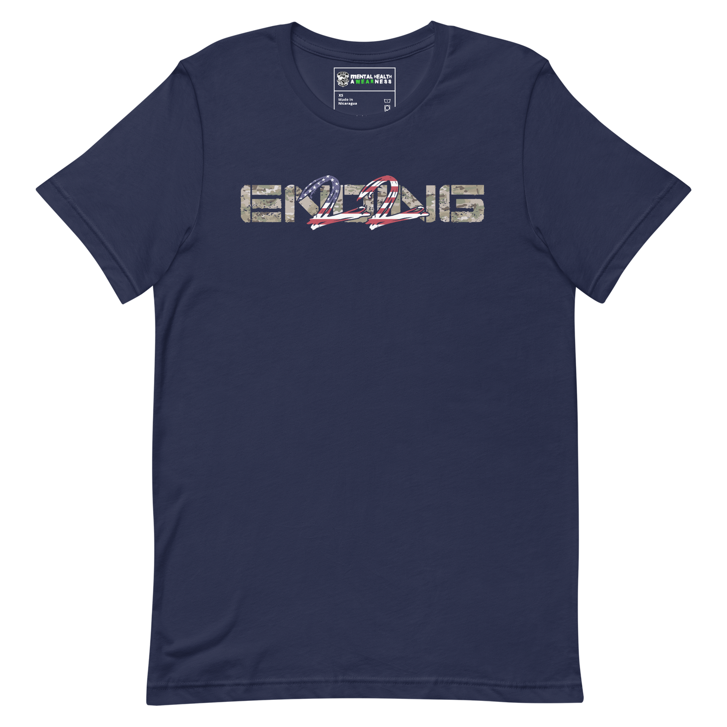 ENDING 22 Army "Grunt" Edition Navy T-Shirt Front