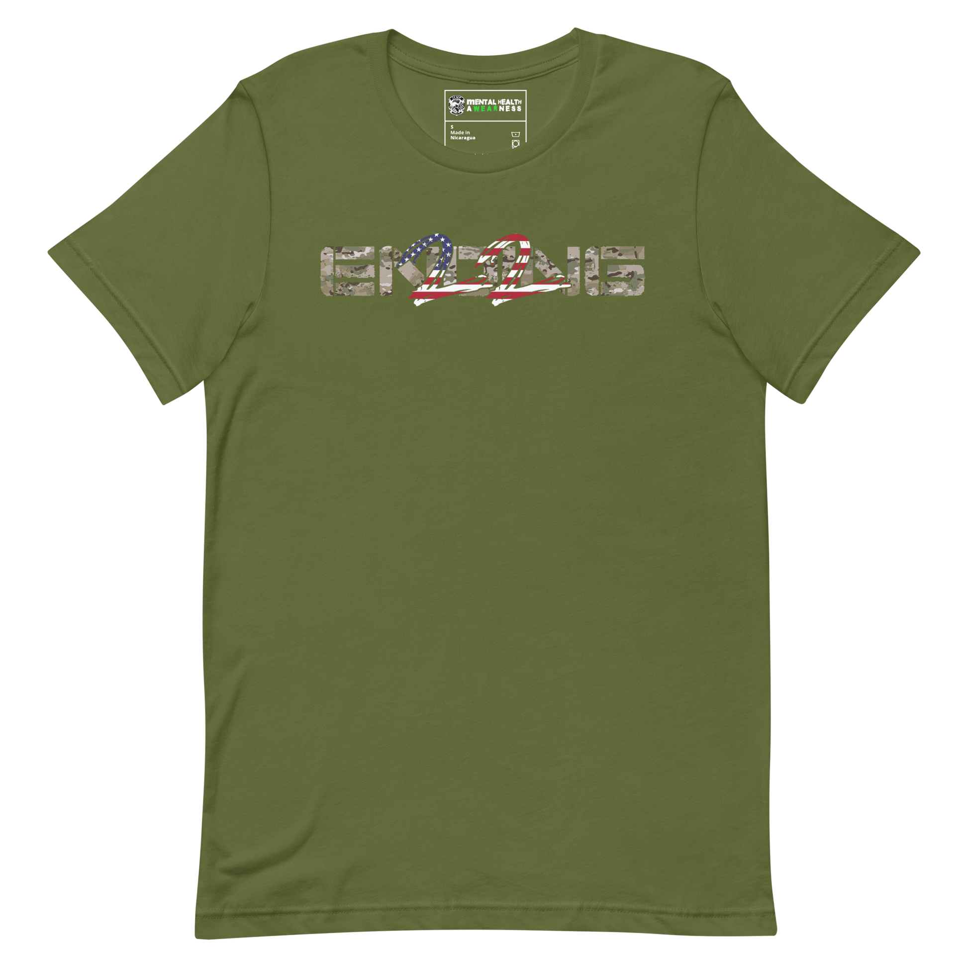 ENDING 22 Army "Grunt" Edition Olive T-Shirt Front