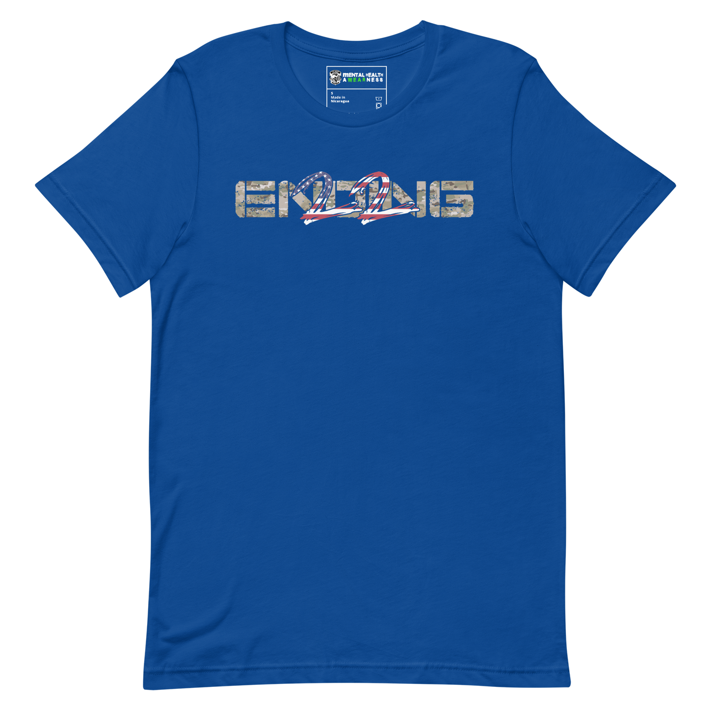 ENDING 22 Army "Grunt" Edition True Royal T-Shirt Front